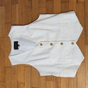 Banana Republic white vest size 12